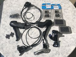 Shimano hydraulické brzdy 2x11 + příslušenství