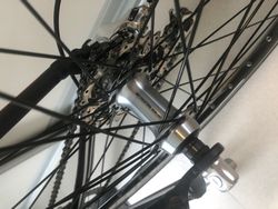 Prodám zadní zapletené kolo - ráfek Mach1 Road Runner + náboj Shimano Tiagra