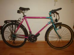 Staré německé horské kolo EMS - Shimano 200GS