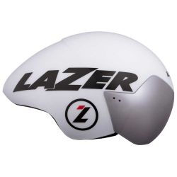 Závodní aero helma LAZER VICTOR (bílá, červená) - časovka, triatlon, dráha