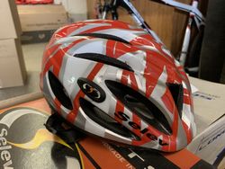 Helma na kolo Selev NITRO 56-60 cm, červená a titan