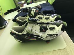 Sidi wire carbon vernice-white/black