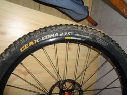 Zadní kolo 27,5", boost 148x12 (Hope, Mavic)