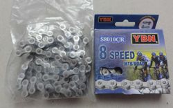 Řetěz 8 sp - 1 x nový YBN a 1 x použitý SRAM PC870