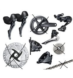 Prodám nekompletní sadu Shimano ultegra disc