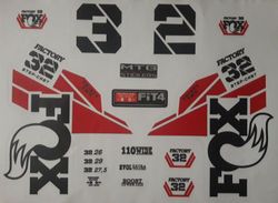 Fox 32 SC Decal Kit 2020