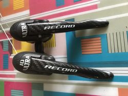 Řadící páky Campagnolo Record 2x10s, stav OK
