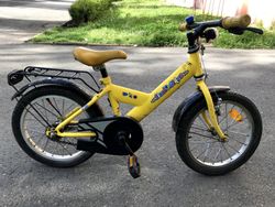 Lion bike 16 žluté
