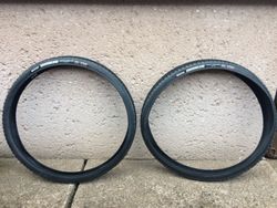 Dva použité tlusté gravel pláště Maxxis Rambler 700x50c 120 tpi, EXO