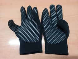 Zimní neoprenové rukavice, 3mm, pánské černé, dámské béžové