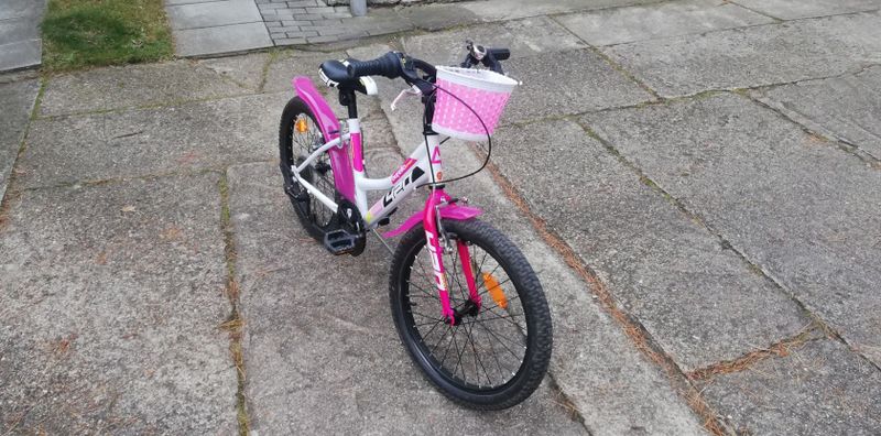 DINO Bikes - Dívčí růžové kolo 20" Aurelia 420 Sport