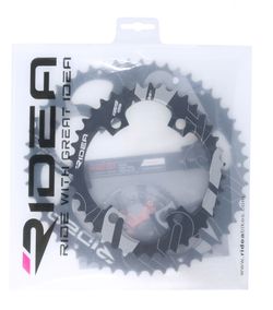 převodníky RIDEA LS, eliptické,53/39z, Al, črn/bíl