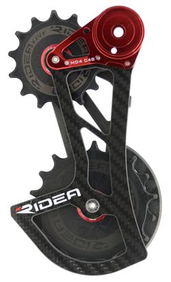 vodítko RIDEA MTB OVERSIZE M4, 14z-18z, karbonové