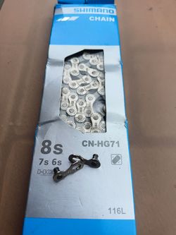 Nový řetěz Shimano Cn-hg71 - 8sp + silniční kazeta