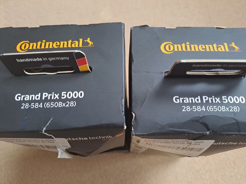 2x Continental GP5000 28x650B