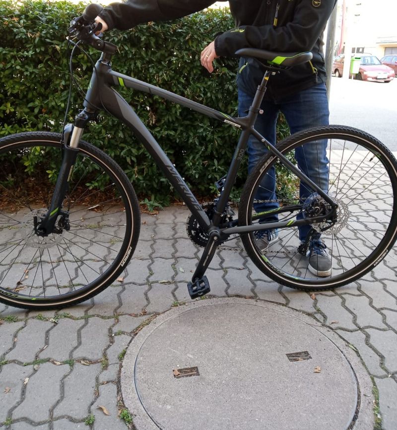 Merida CROSSWAY 300 Matt Black(Green/Grey)