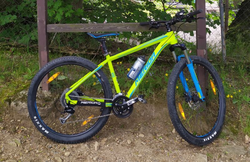 Merida Big Seven 100 Matt Lime/blue