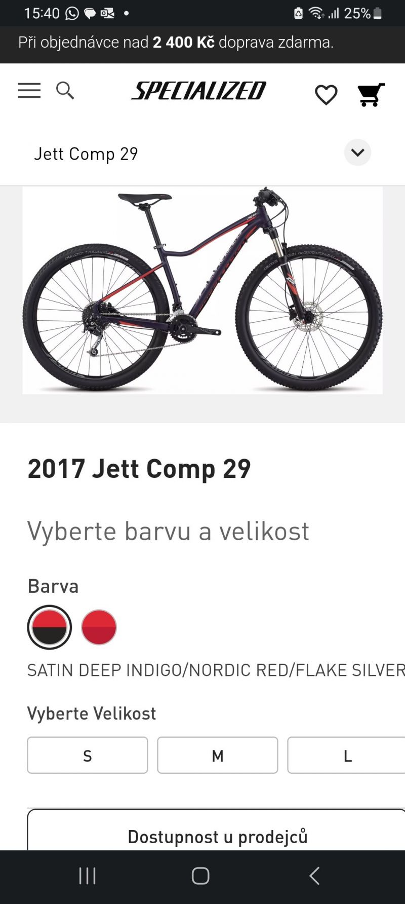 Specialized jett comp 29