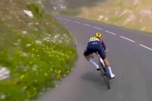 Tom Pidcock a 100km/h na Tour de France
