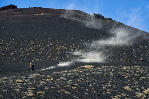 Sjezd vulkánu Etna