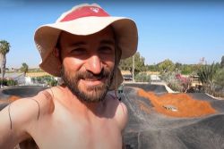 Stavba pumptracku v Izraeli